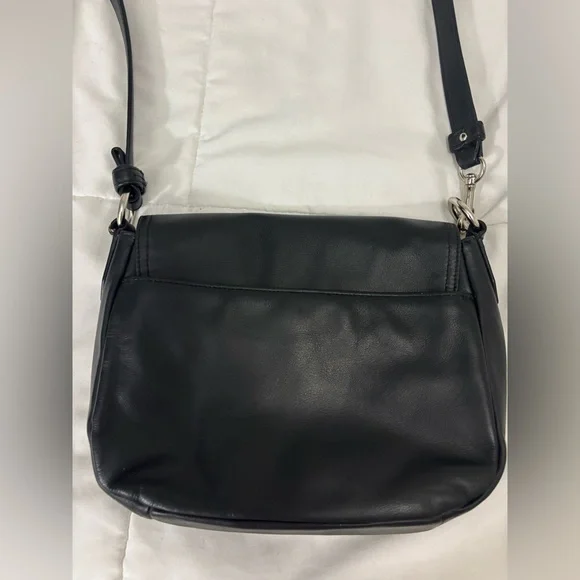 Coach Black Crossbody Bag with Silver Detail - Picture 3 of 11